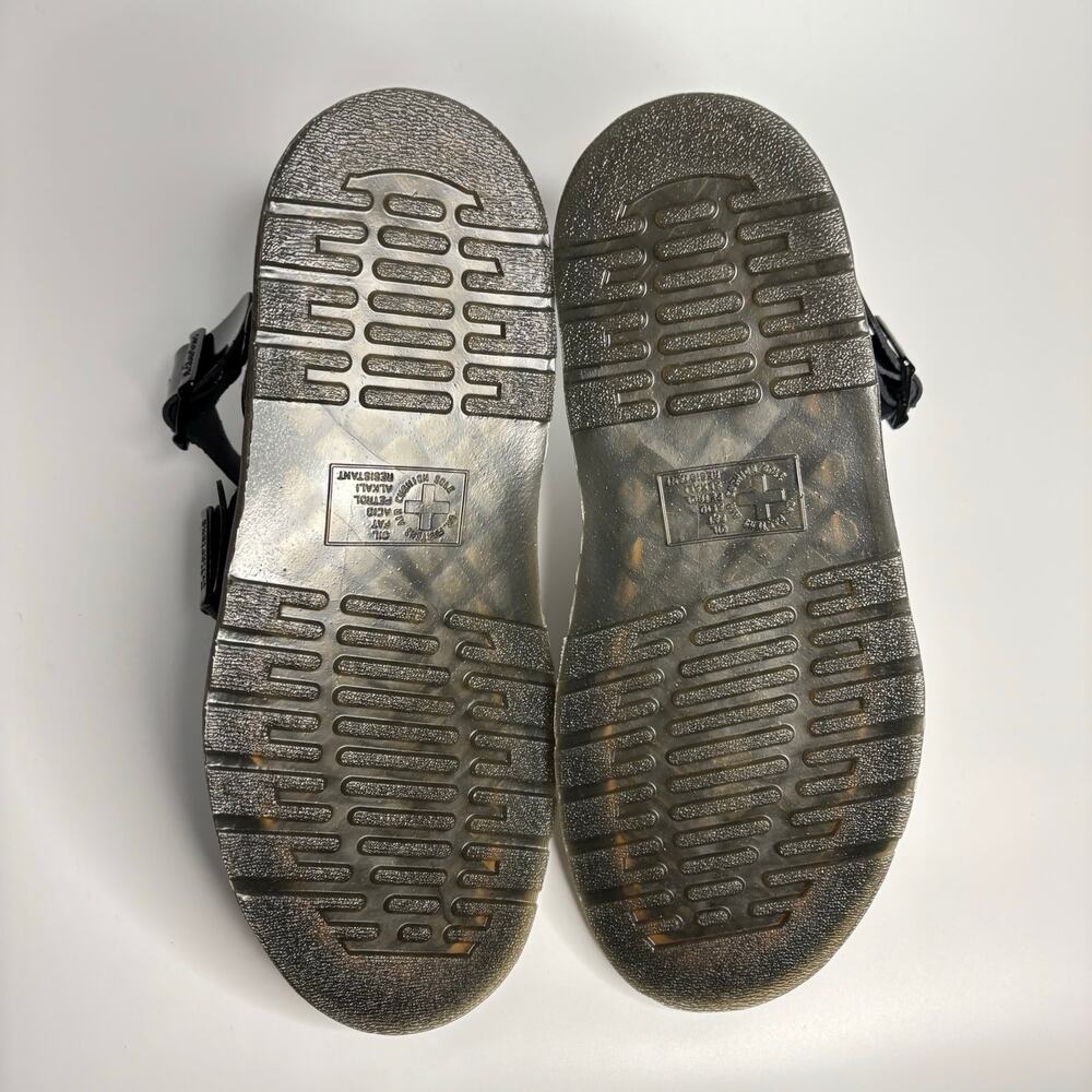 Dr. Martens Gryphon Patent Leather Gladiator Sandals in Black Patent Lamper - Picture 9 of 10
